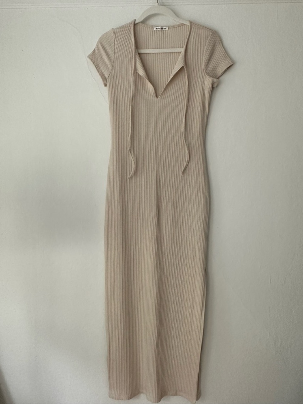 Reformation Ribbed Knit Maxi Dress